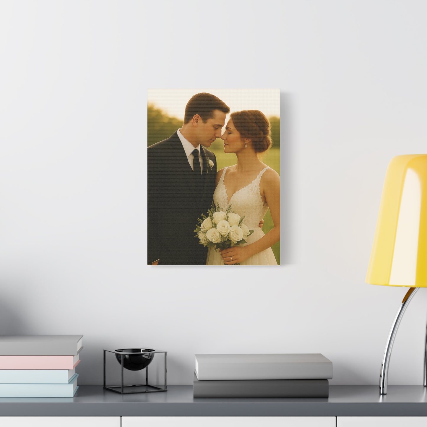 Custom Wedding Matte Vertical Canvas