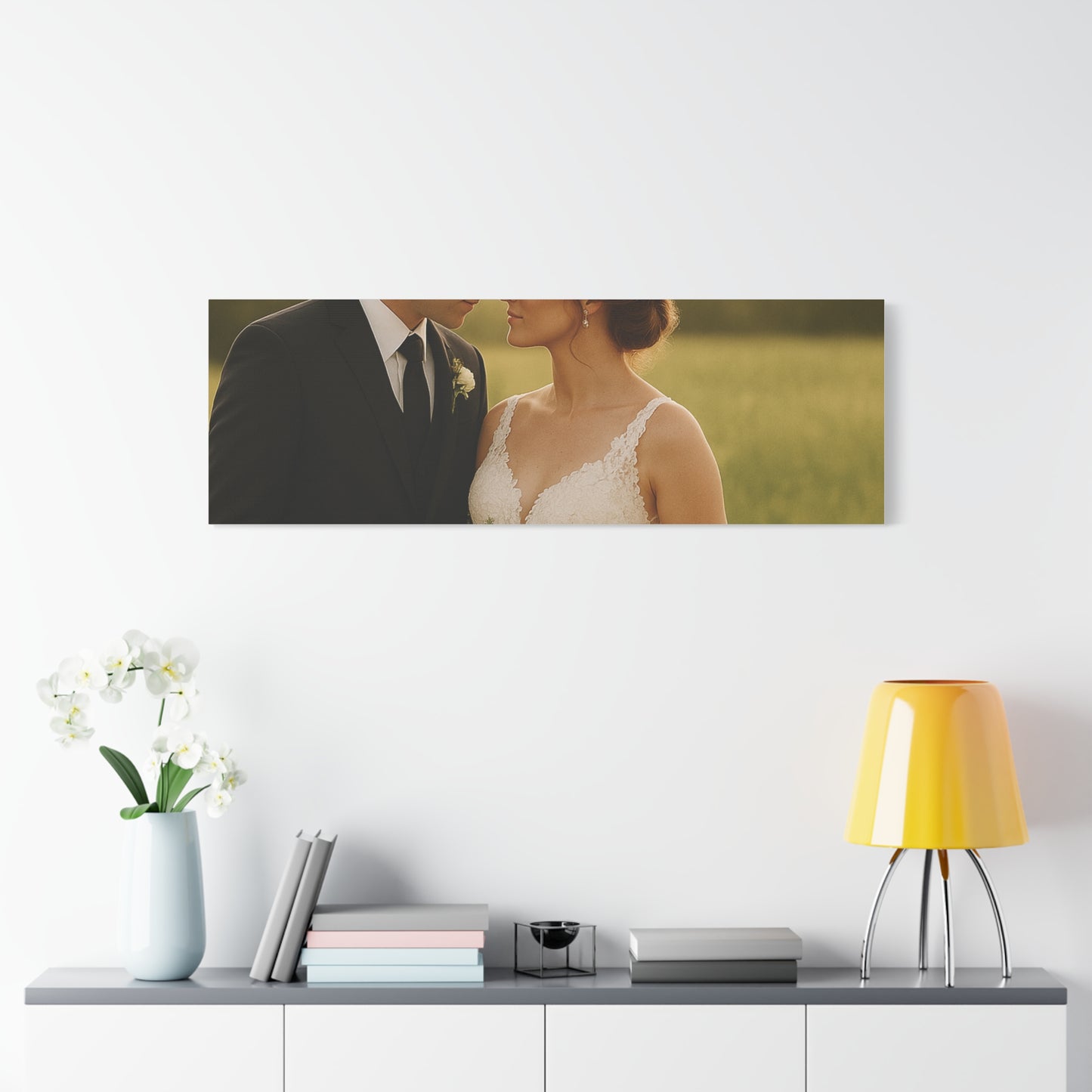 Custom Wedding Matte Horizontal Canvas