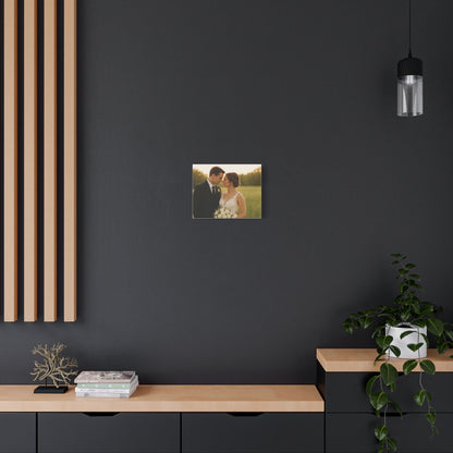 Custom Wedding Matte Horizontal Canvas