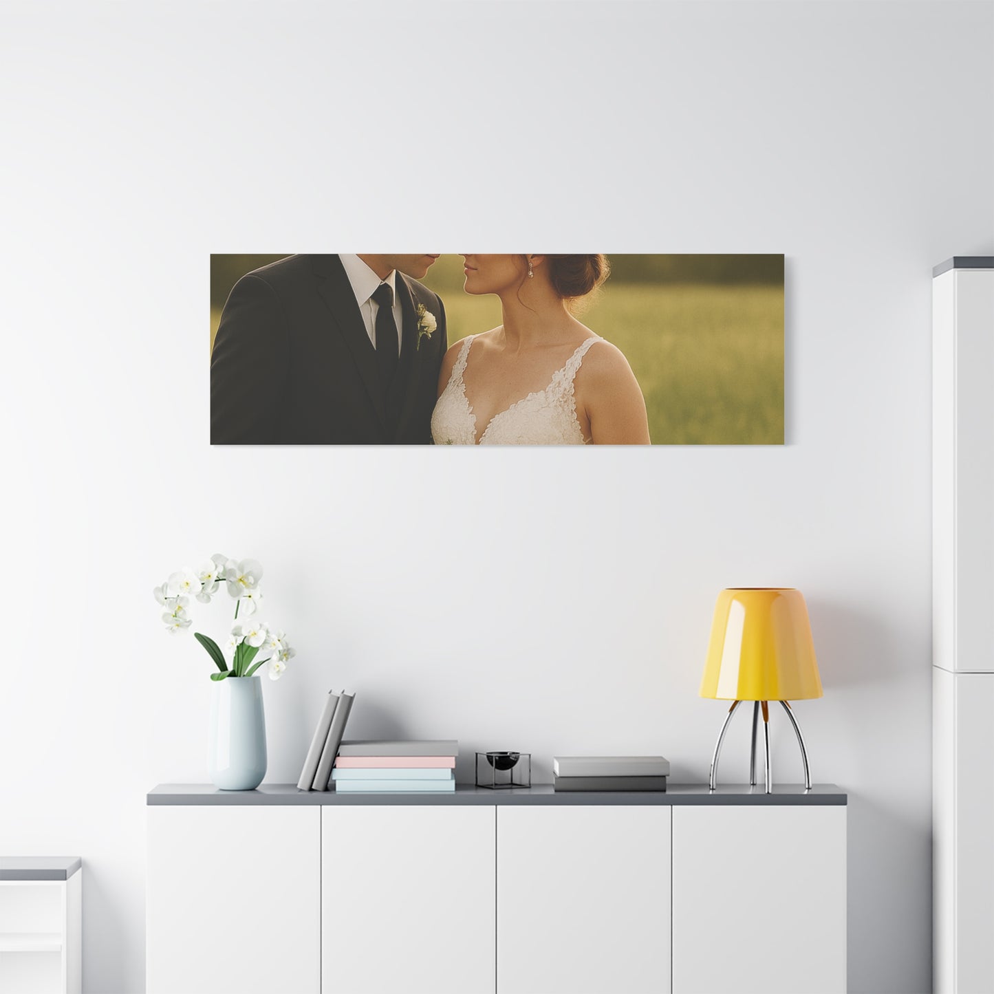 Custom Wedding Matte Horizontal Canvas