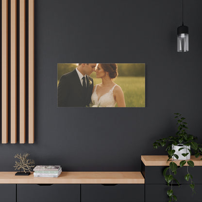 Custom Wedding Matte Horizontal Canvas