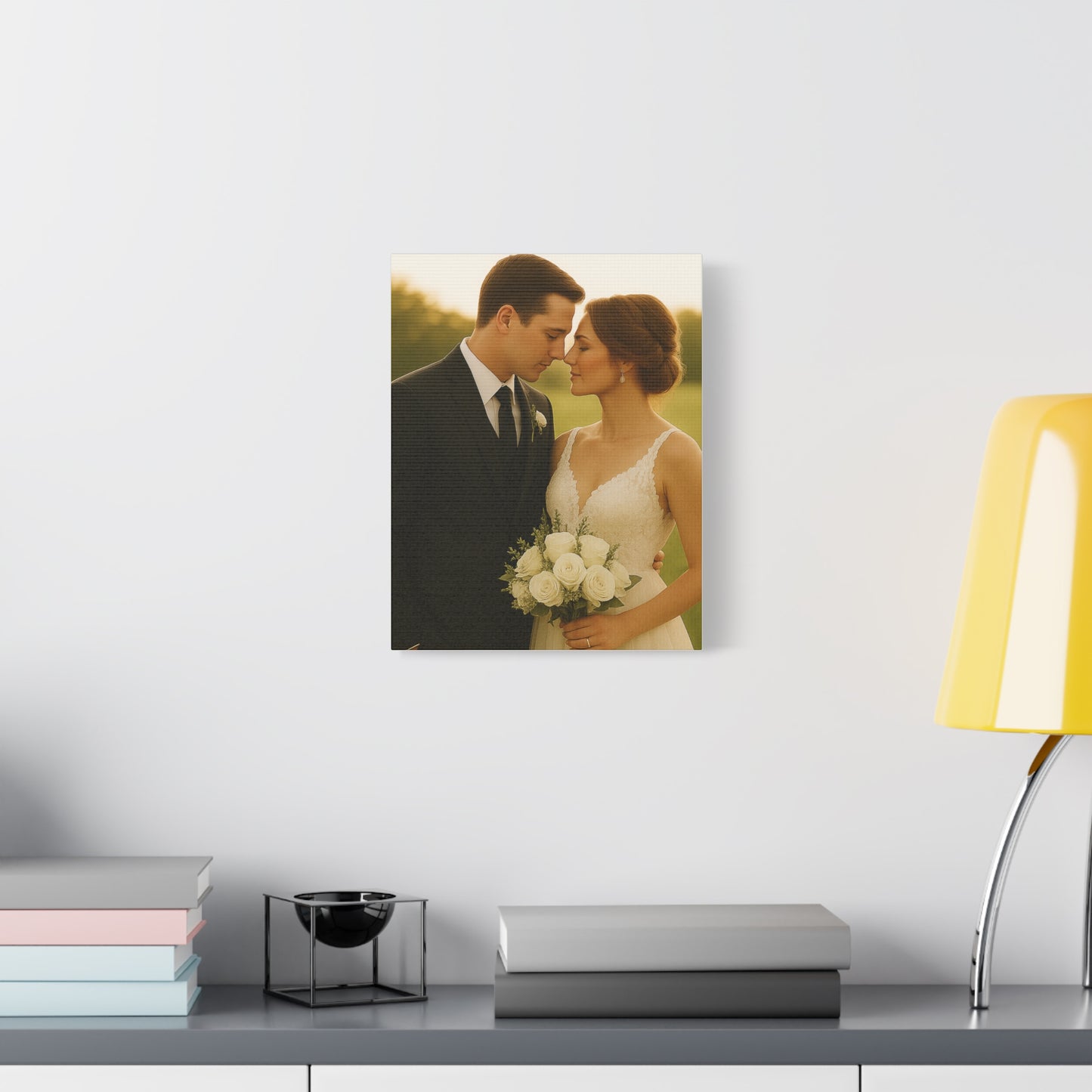 Custom Wedding Matte Vertical Canvas
