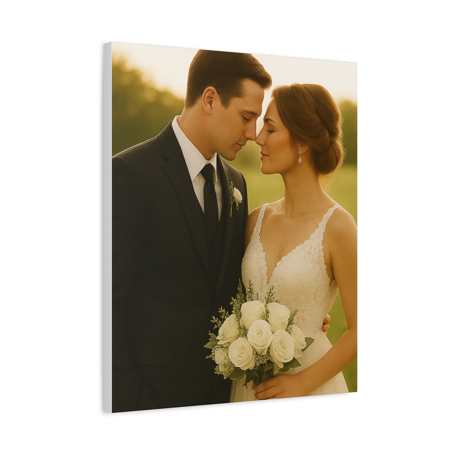 Custom Wedding Matte Vertical Canvas