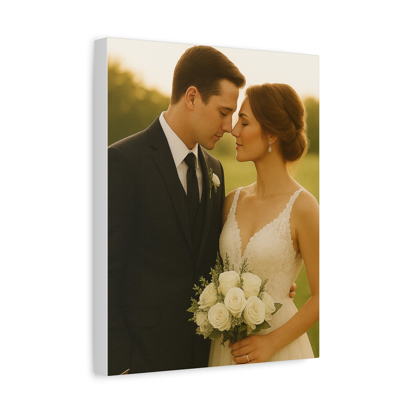 Custom Wedding Matte Vertical Canvas
