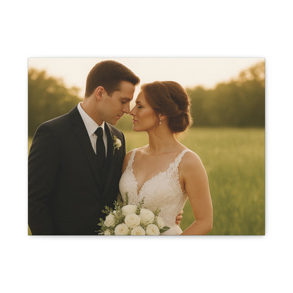 Custom Wedding Matte Horizontal Canvas