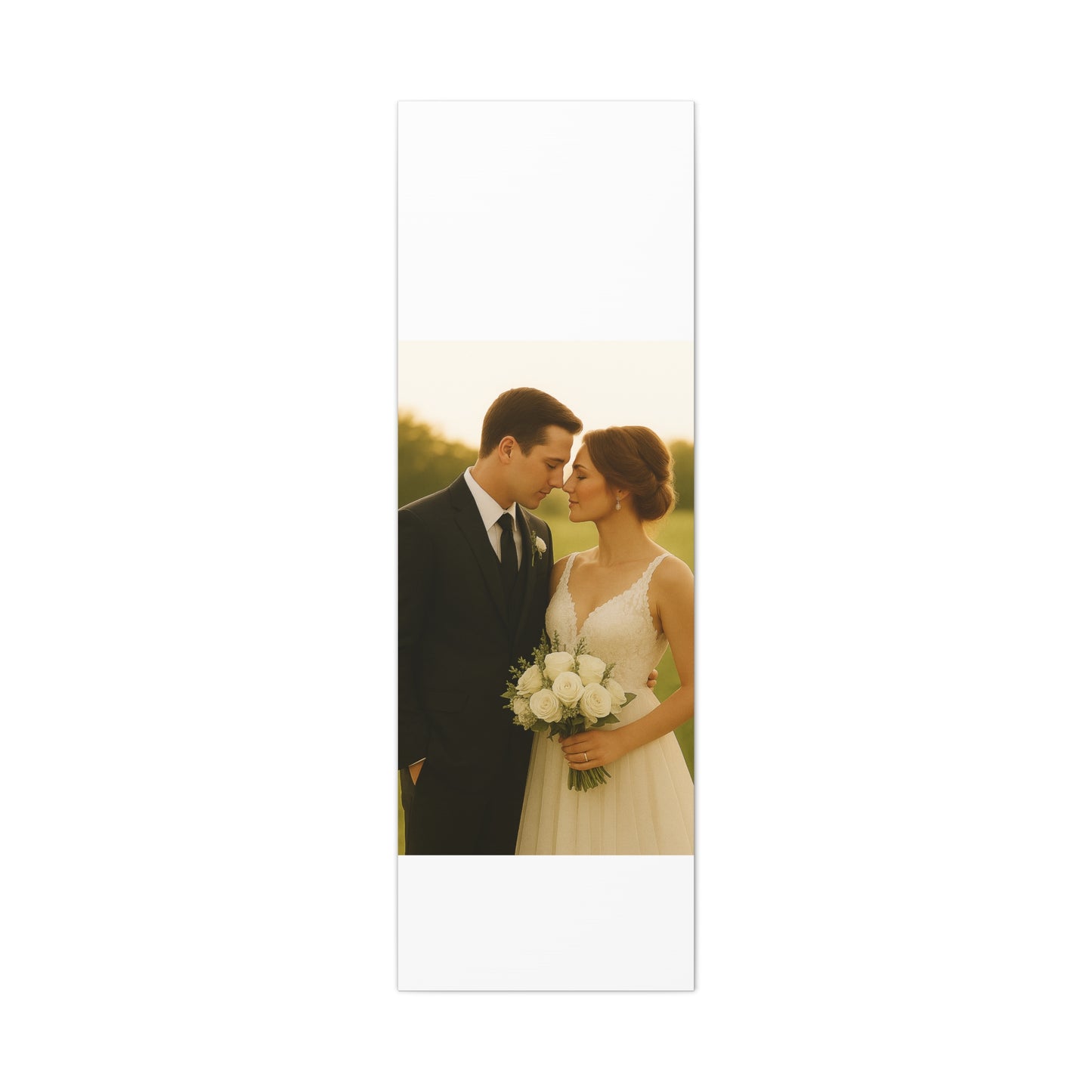 Custom Wedding Matte Vertical Canvas