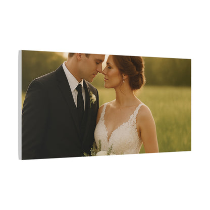 Custom Wedding Matte Horizontal Canvas