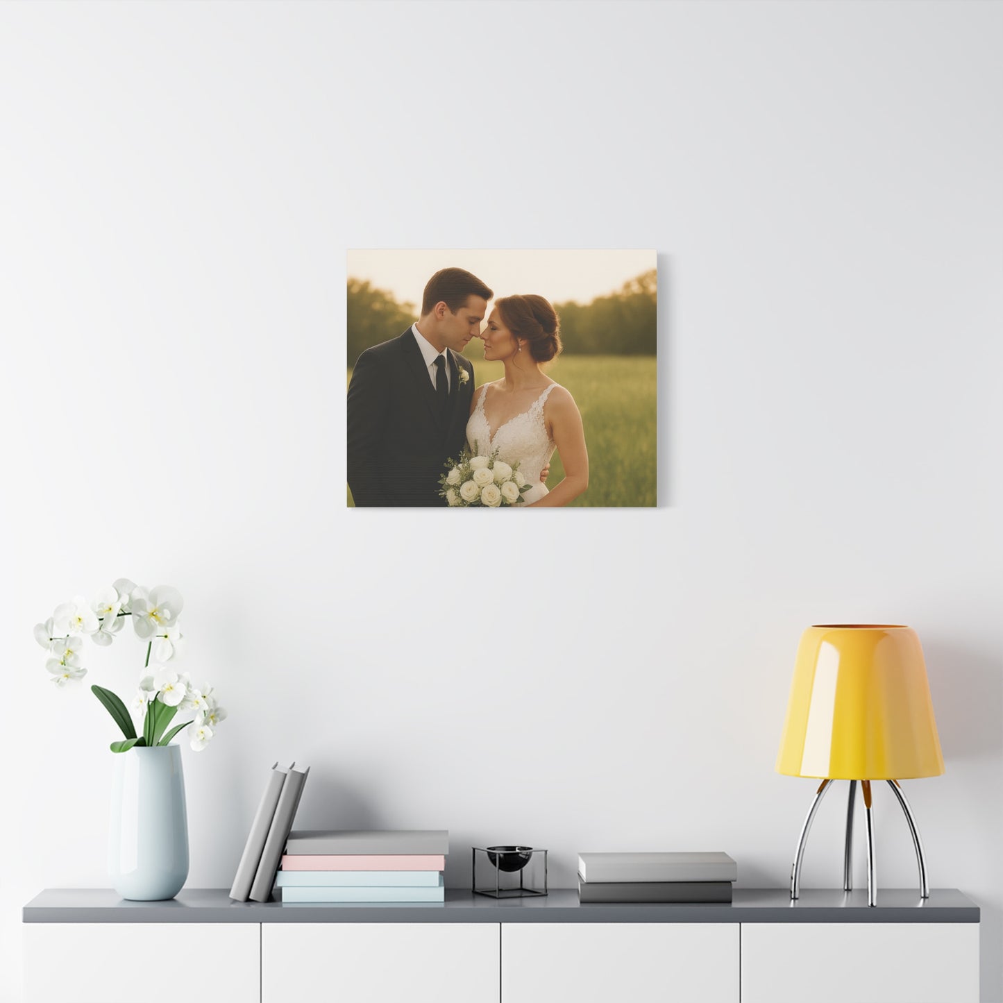 Custom Wedding Matte Horizontal Canvas