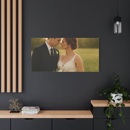 Custom Wedding Matte Horizontal Canvas