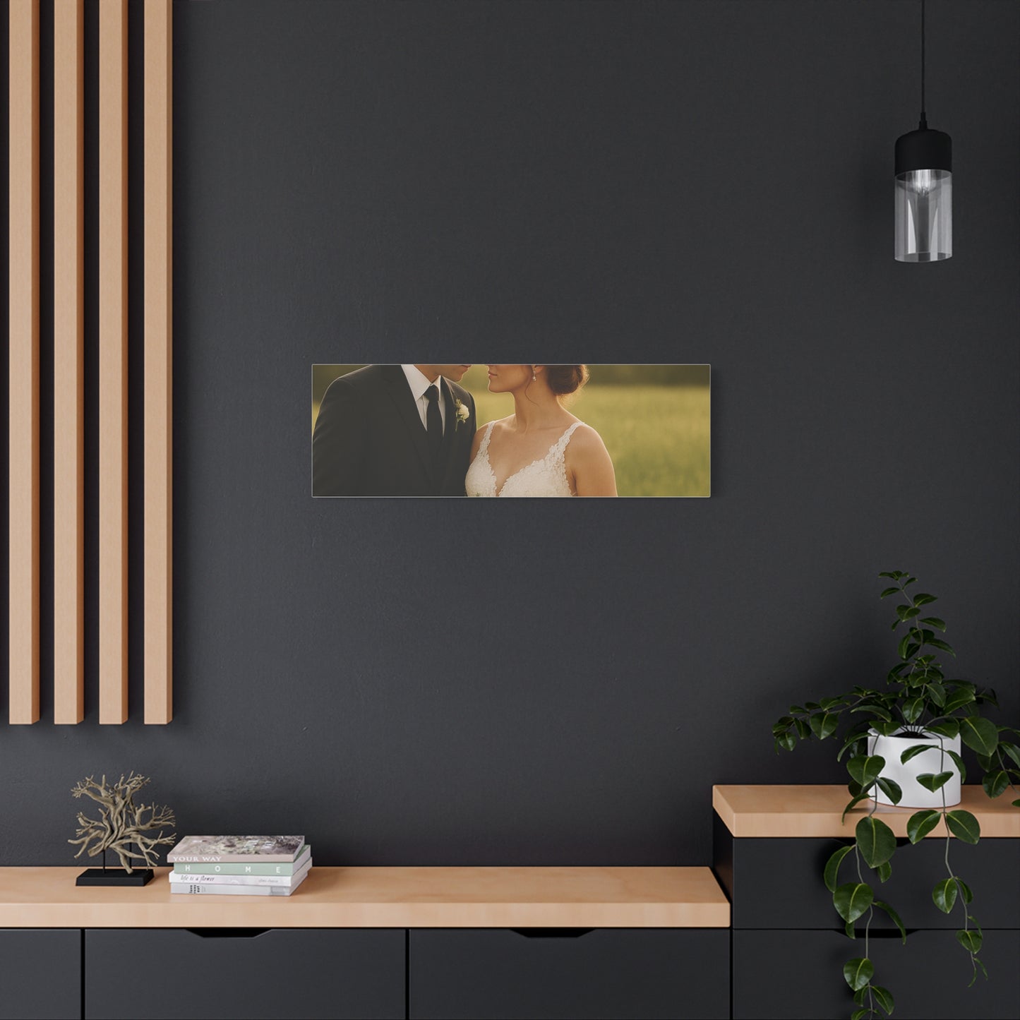 Custom Wedding Matte Horizontal Canvas