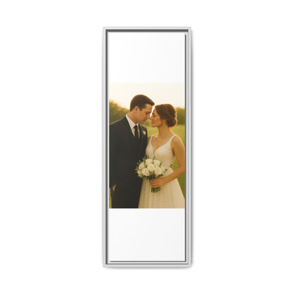 Custom Wedding Frame Vertical Matte Canvas