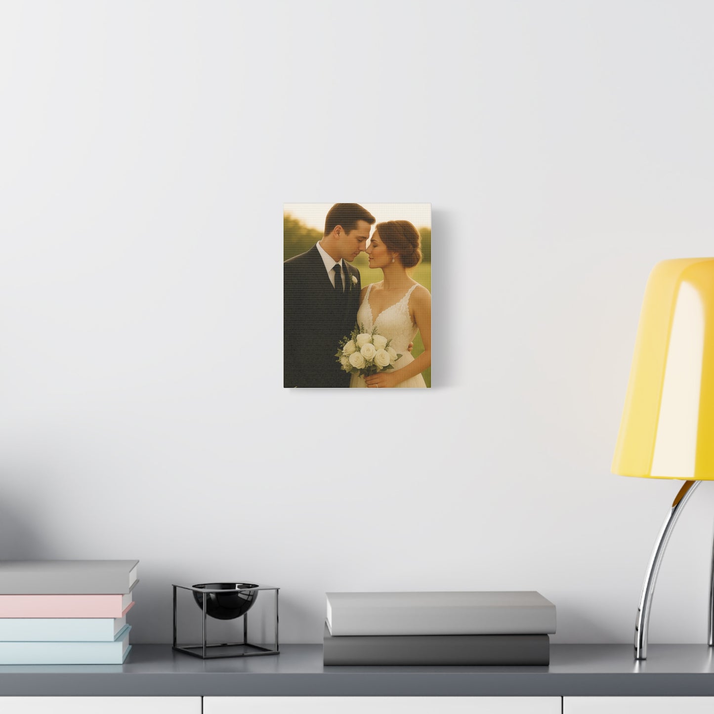 Custom Wedding Matte Vertical Canvas