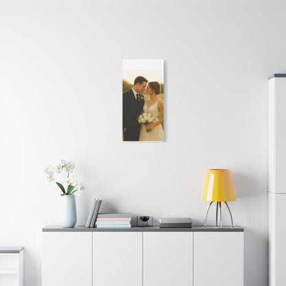 Custom Wedding Matte Vertical Canvas