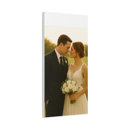 Custom Wedding Matte Vertical Canvas