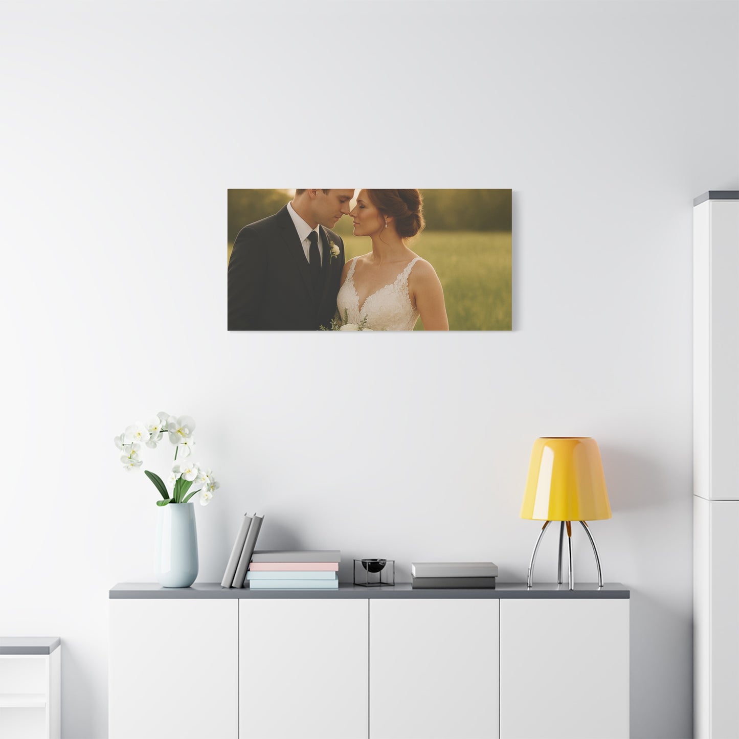 Custom Wedding Matte Horizontal Canvas