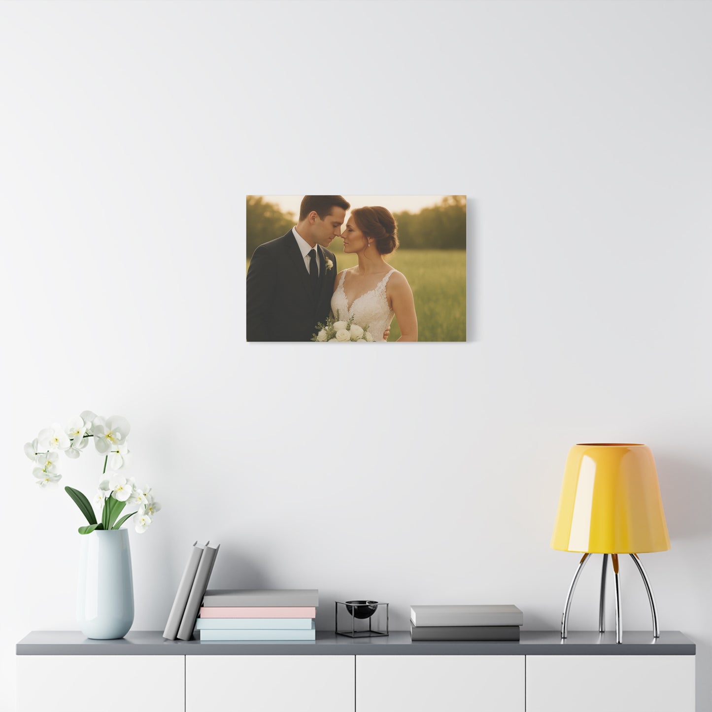Custom Wedding Matte Horizontal Canvas