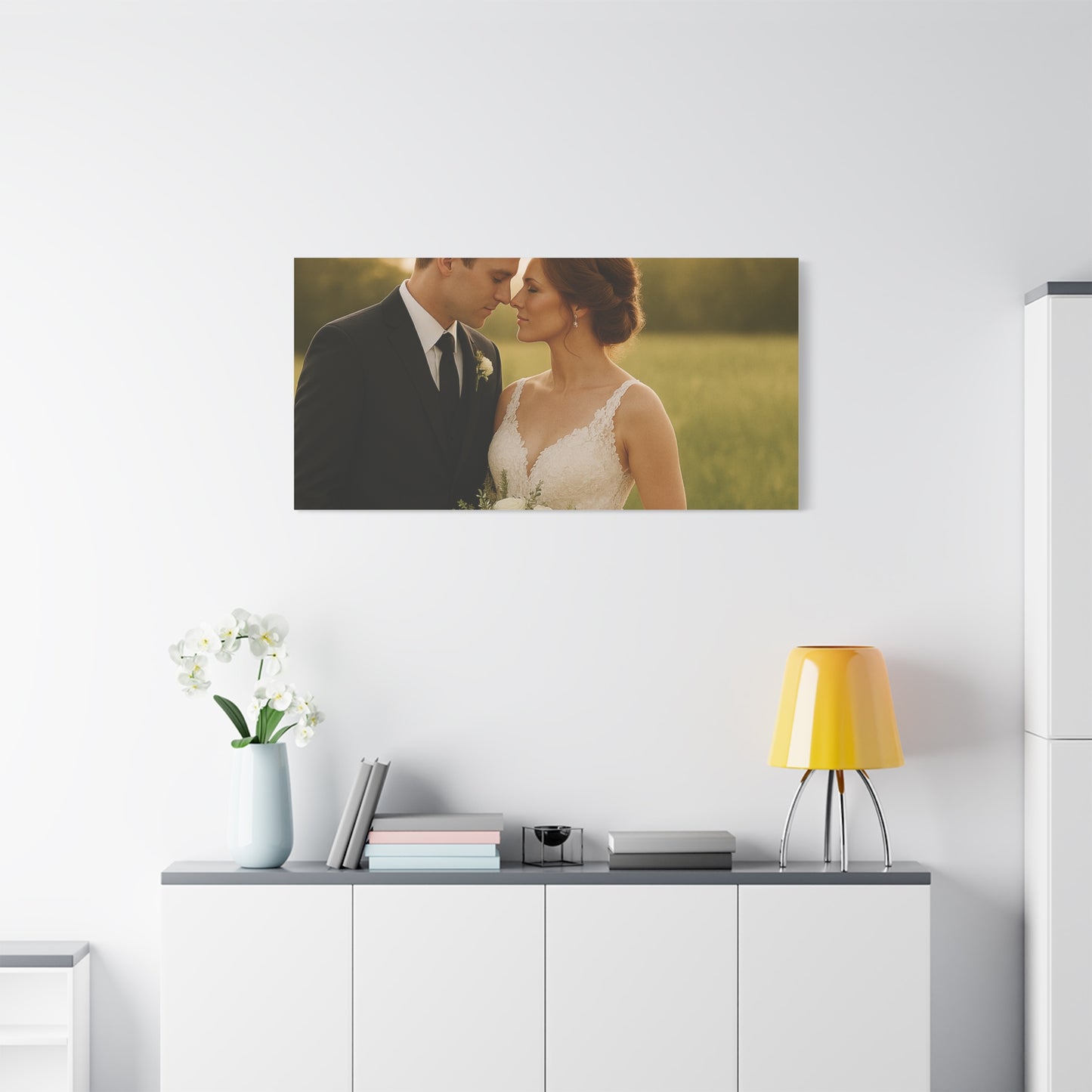 Custom Wedding Matte Horizontal Canvas