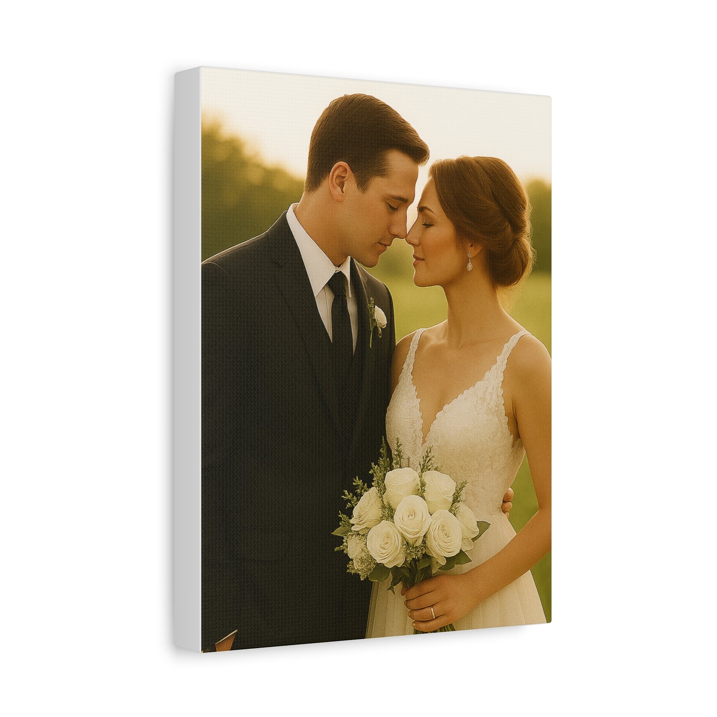 Custom Wedding Matte Vertical Canvas