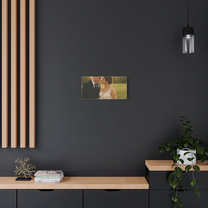 Custom Wedding Matte Horizontal Canvas