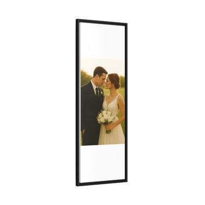 Custom Wedding Frame Vertical Matte Canvas