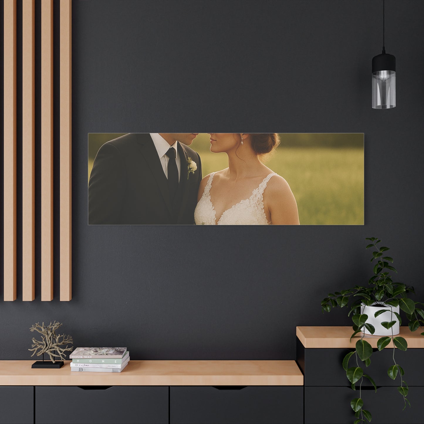 Custom Wedding Matte Horizontal Canvas