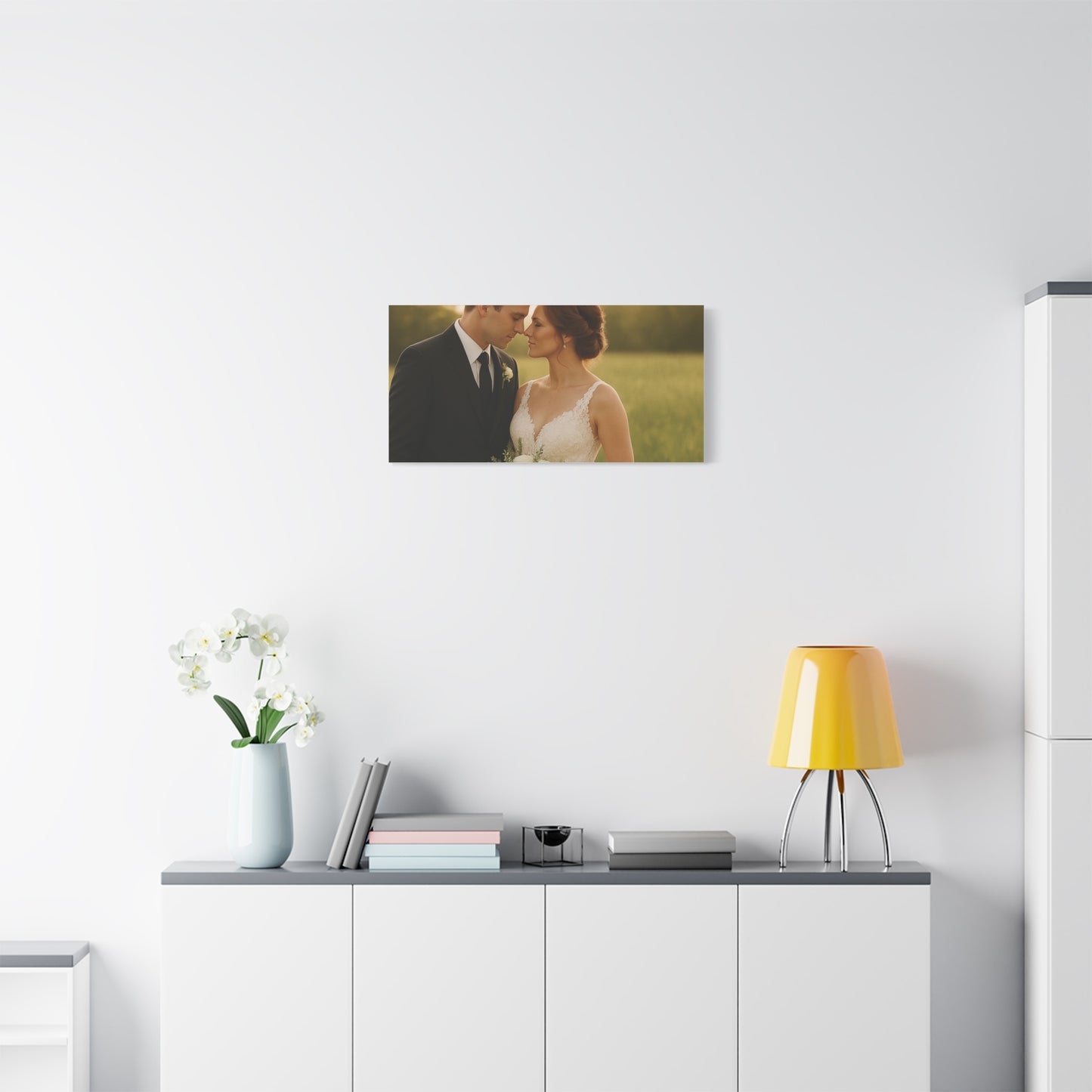 Custom Wedding Matte Horizontal Canvas