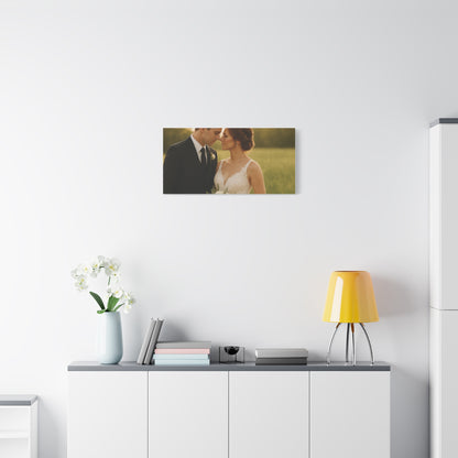 Custom Wedding Matte Horizontal Canvas