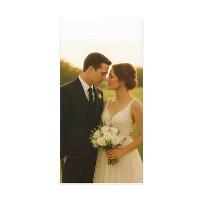 Custom Wedding Matte Vertical Canvas