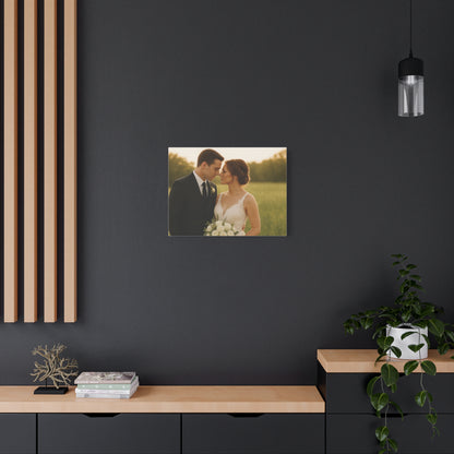 Custom Wedding Matte Horizontal Canvas
