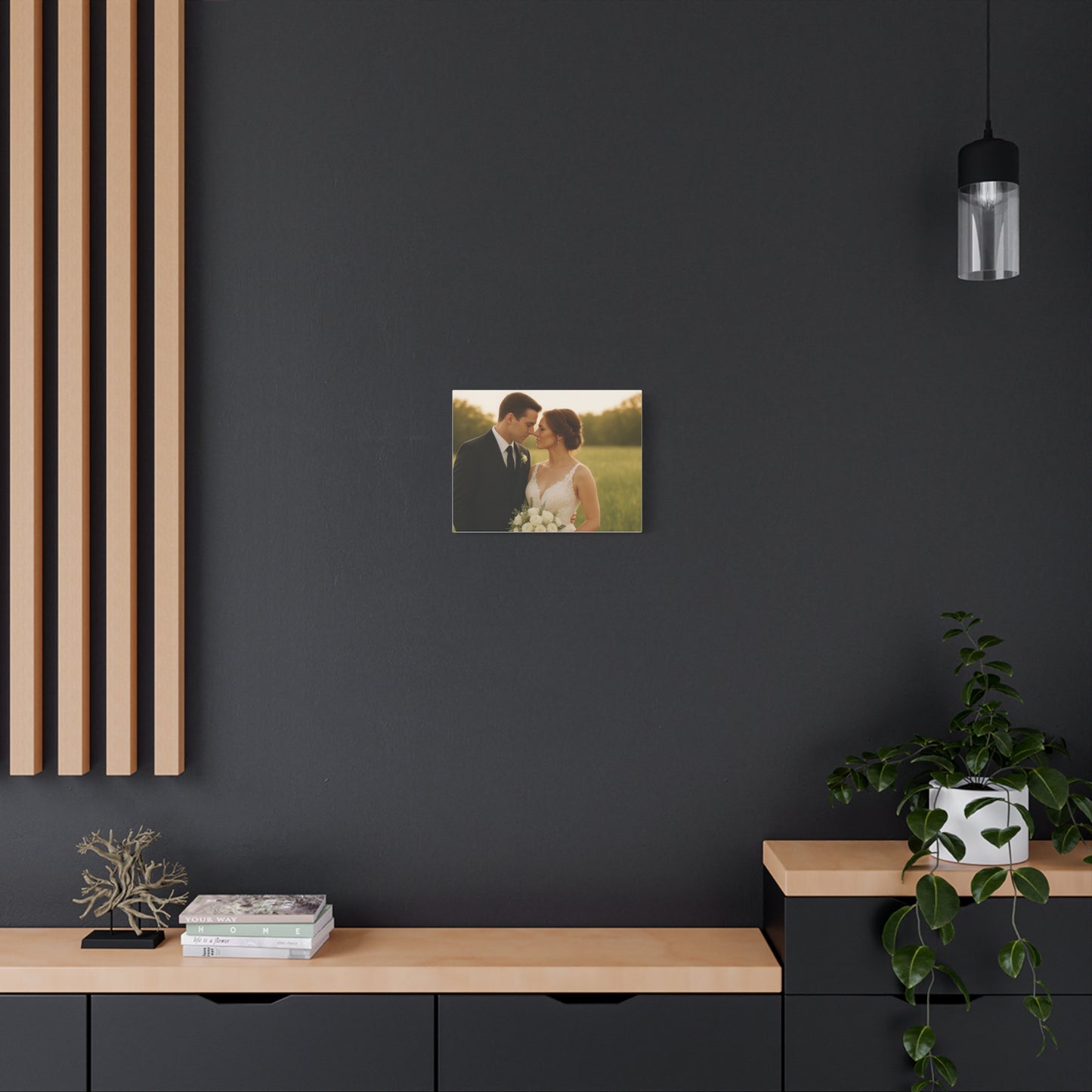 Custom Wedding Matte Horizontal Canvas