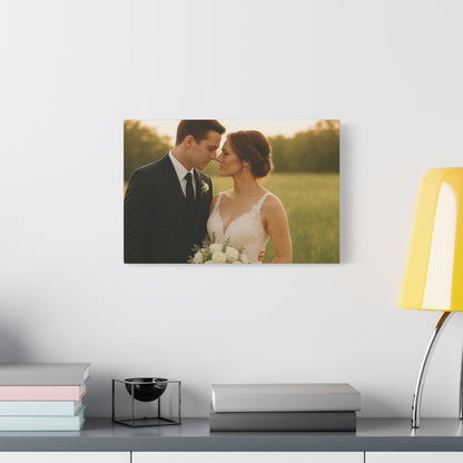 Custom Wedding Matte Horizontal Canvas