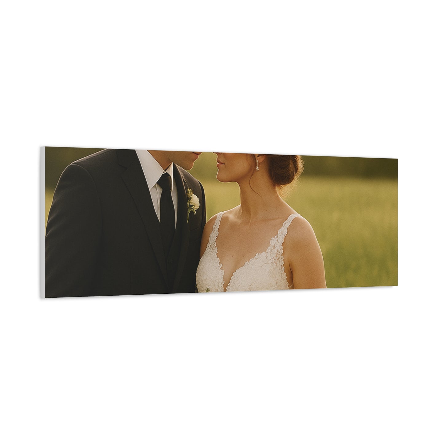 Custom Wedding Matte Horizontal Canvas