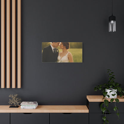 Custom Wedding Matte Horizontal Canvas