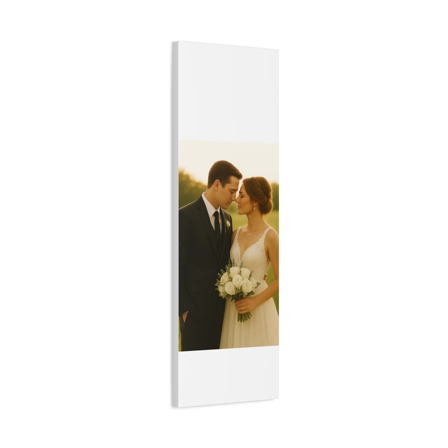 Custom Wedding Matte Vertical Canvas