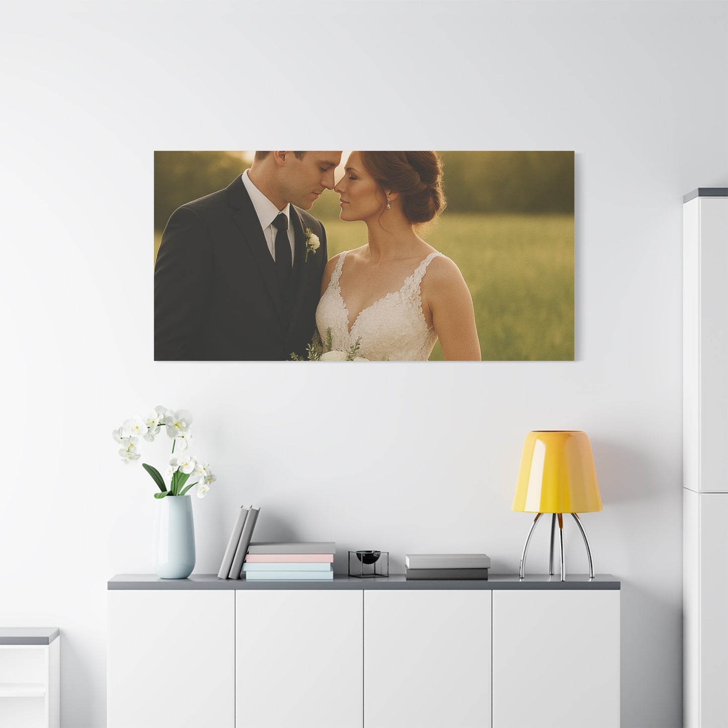 Custom Wedding Matte Horizontal Canvas