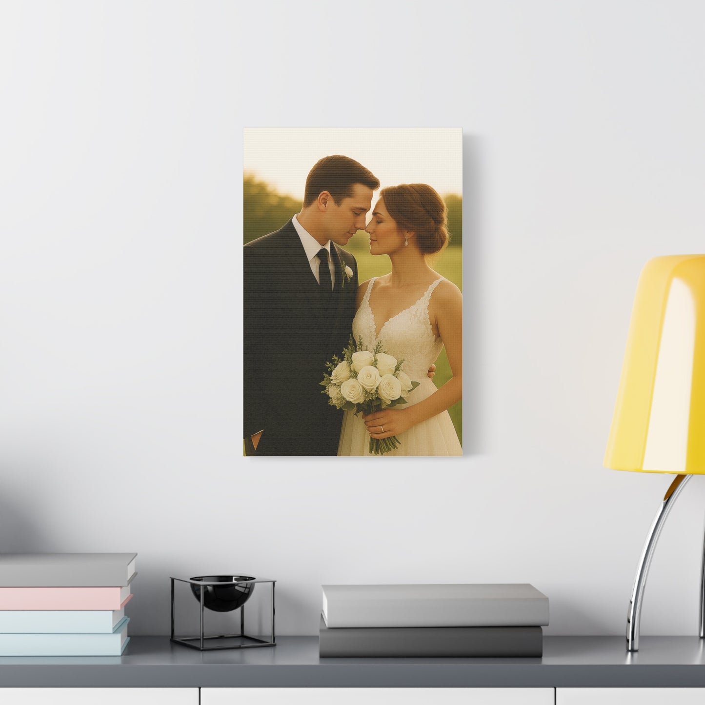 Custom Wedding Matte Vertical Canvas