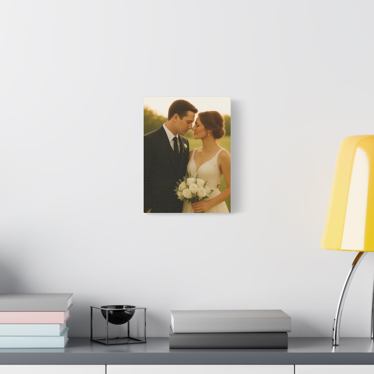Custom Wedding Matte Vertical Canvas