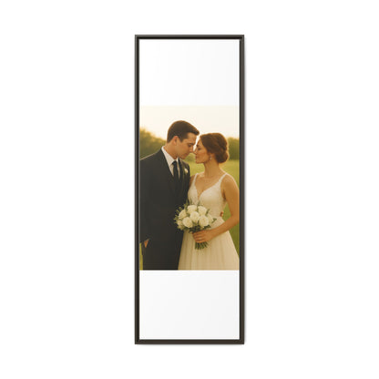 Custom Wedding Frame Vertical Matte Canvas