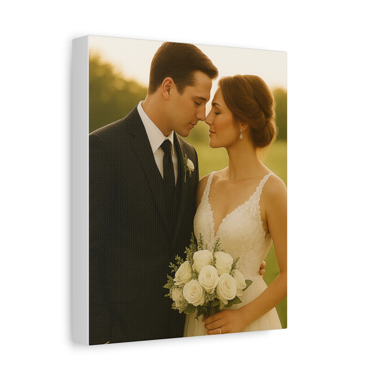 Custom Wedding Matte Vertical Canvas