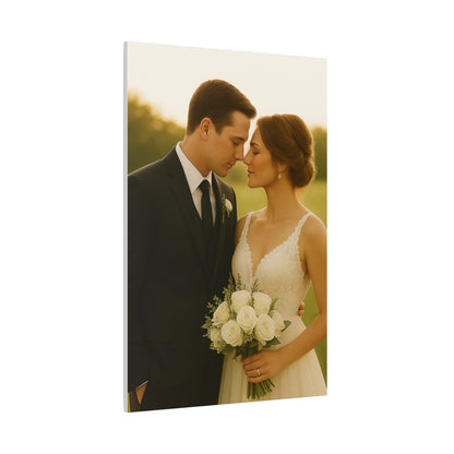 Custom Wedding Matte Vertical Canvas