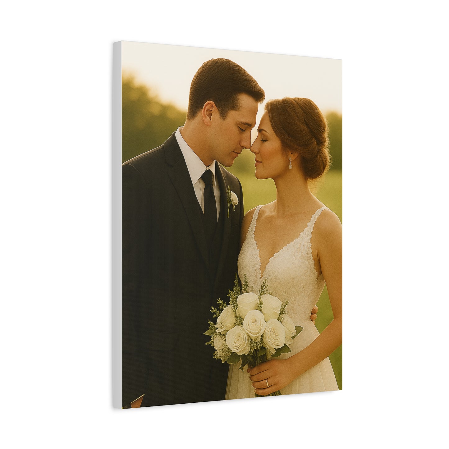Custom Wedding Matte Vertical Canvas