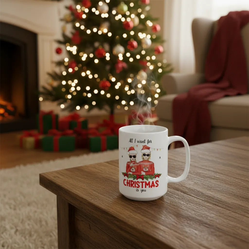 Custom All I want for Christmas is You - 15oz
