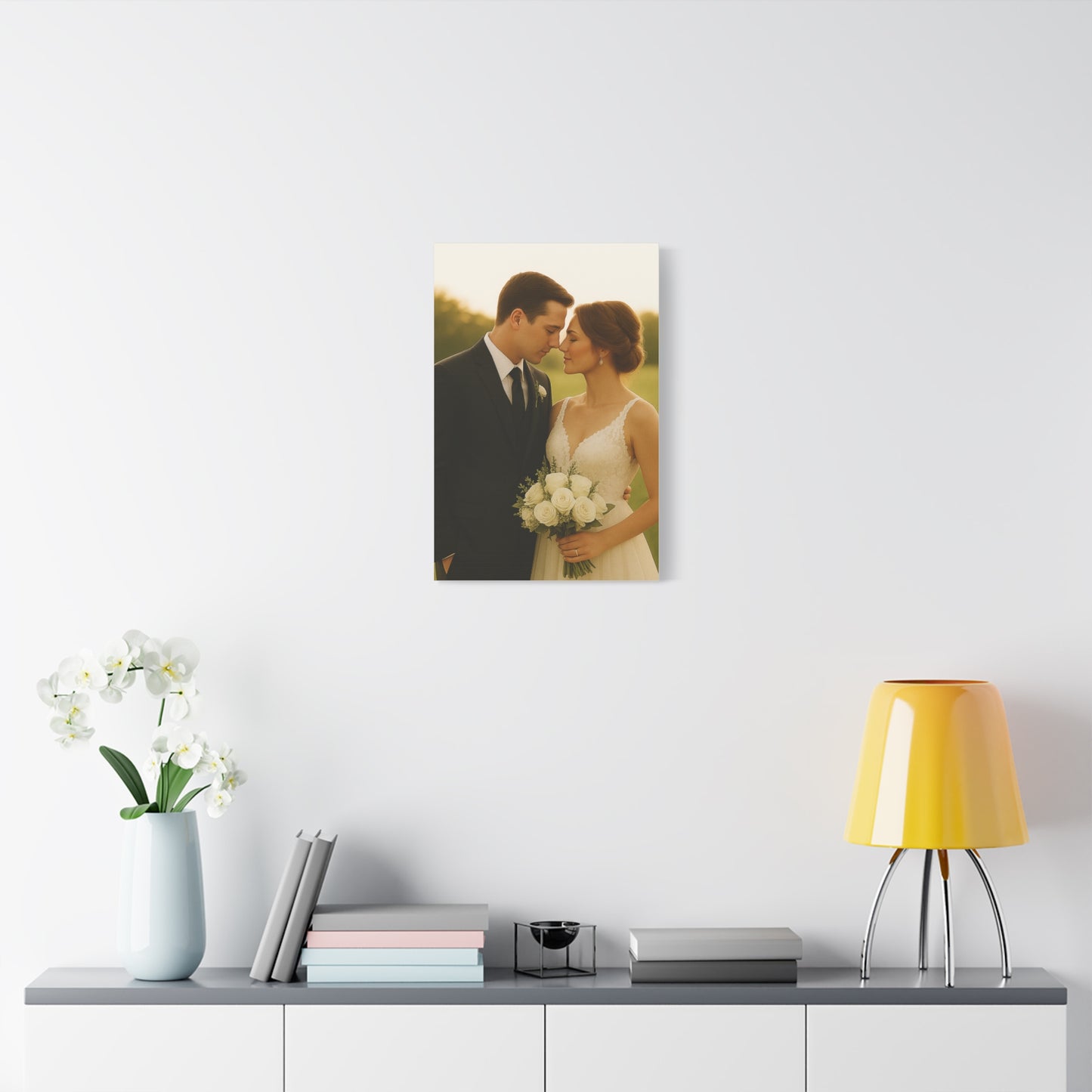 Custom Wedding Matte Vertical Canvas