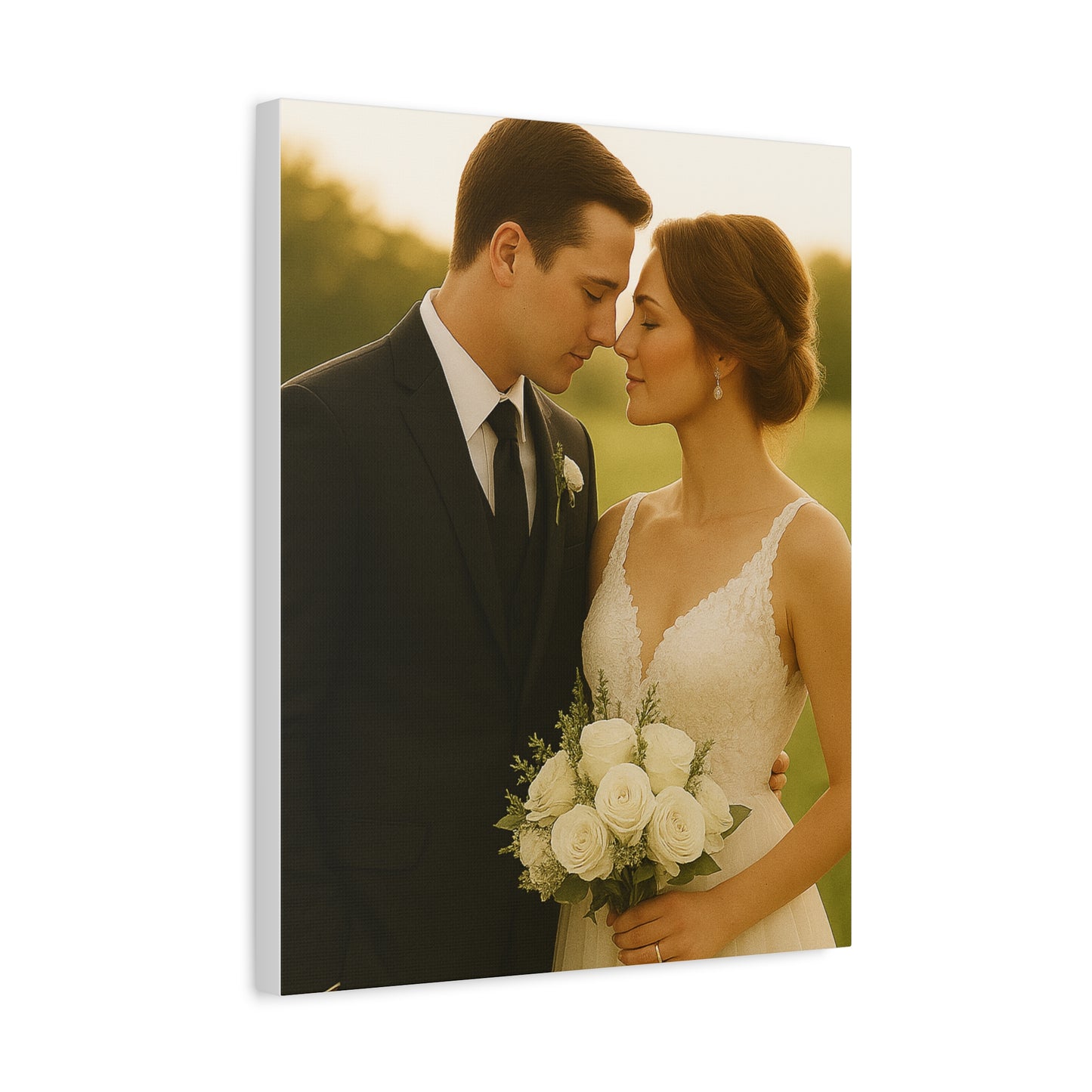 Custom Wedding Matte Vertical Canvas