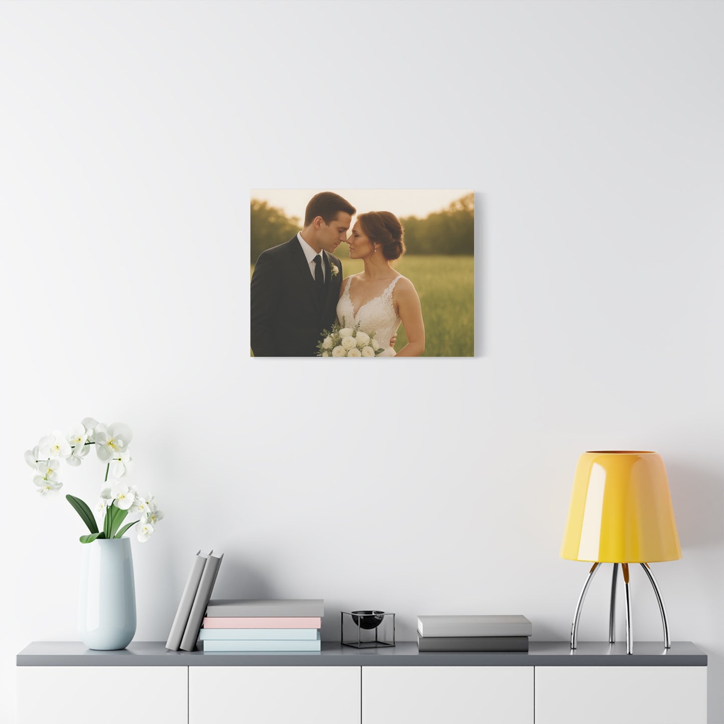 Custom Wedding Matte Horizontal Canvas
