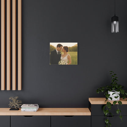 Custom Wedding Matte Horizontal Canvas