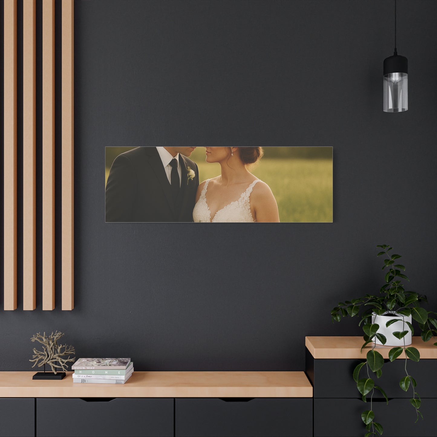 Custom Wedding Matte Horizontal Canvas