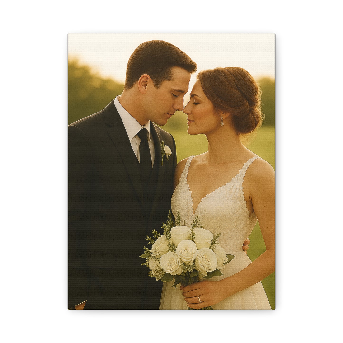 Custom Wedding Matte Vertical Canvas
