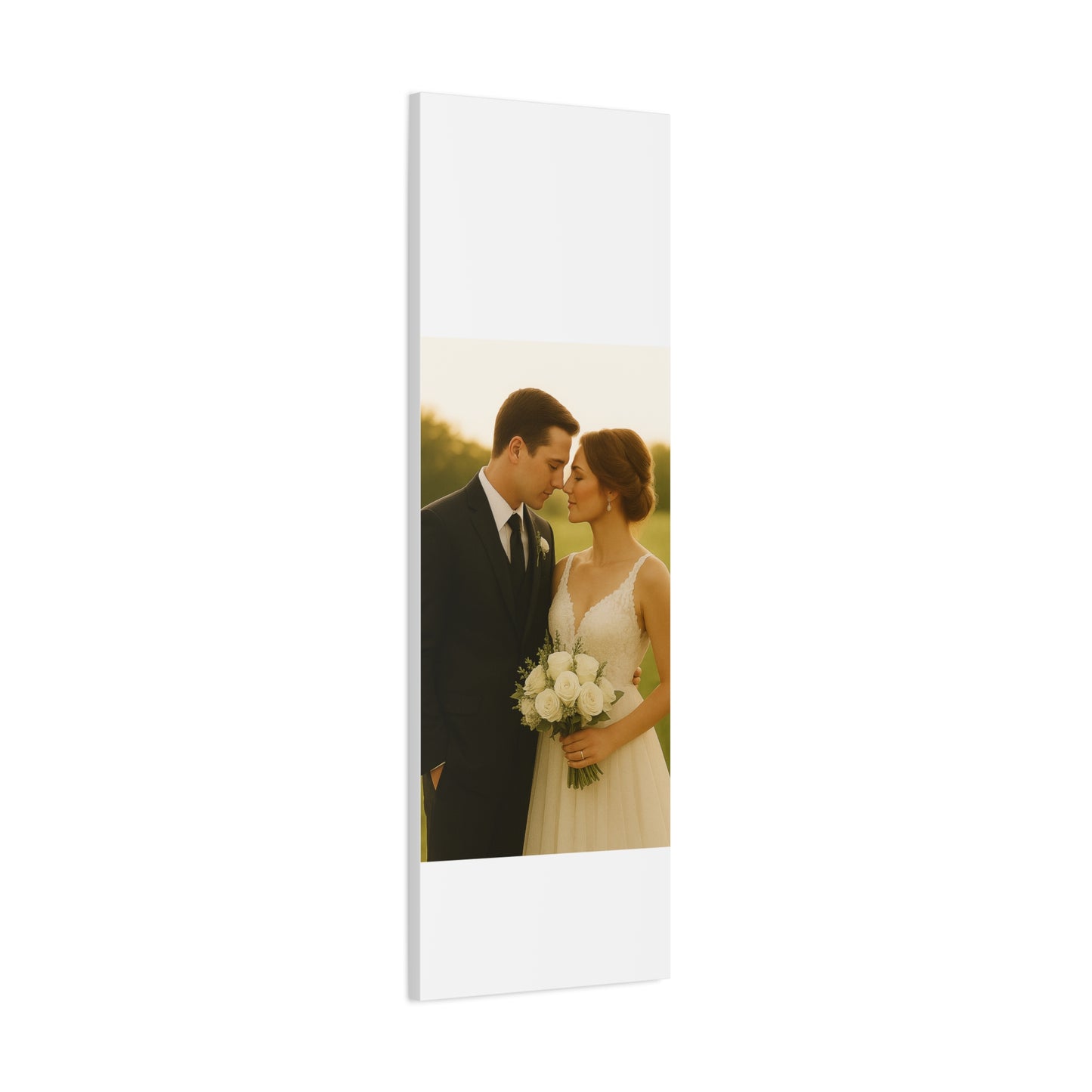 Custom Wedding Matte Vertical Canvas