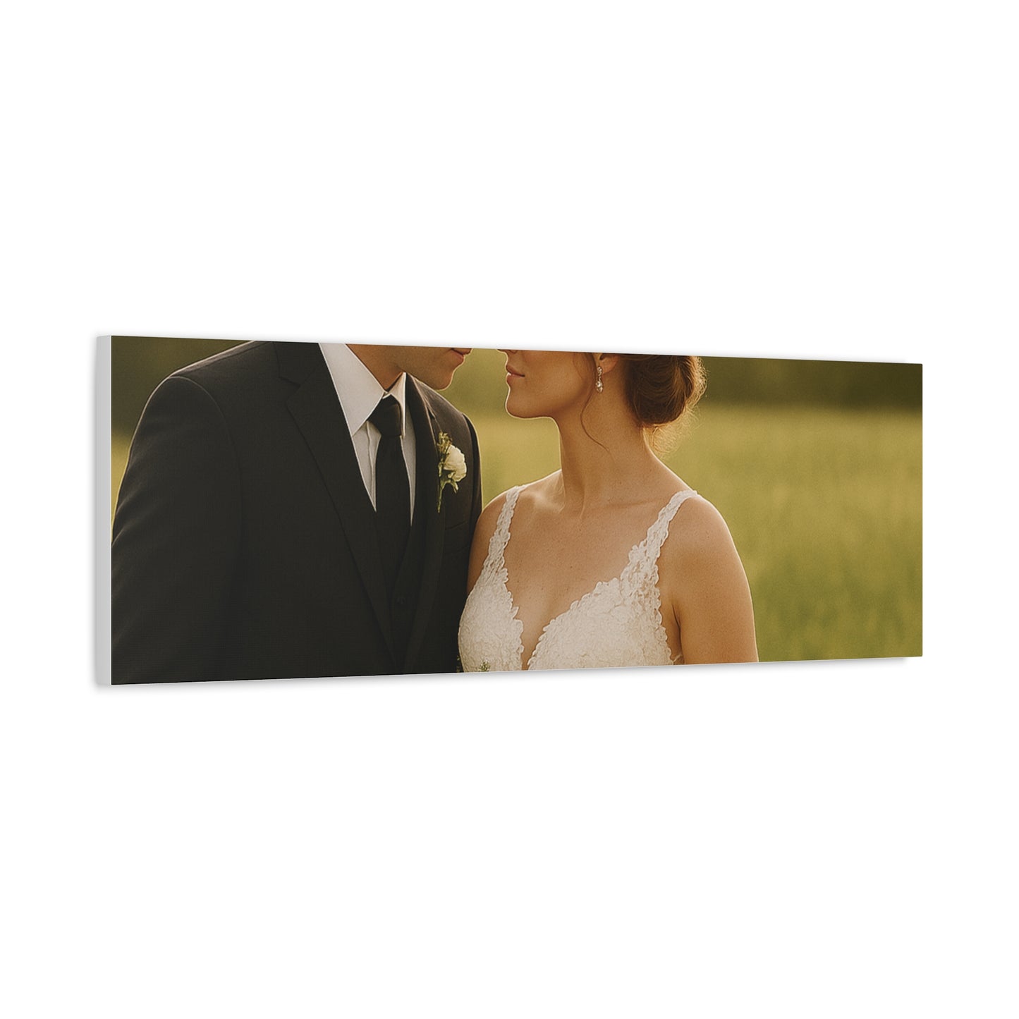 Custom Wedding Matte Horizontal Canvas